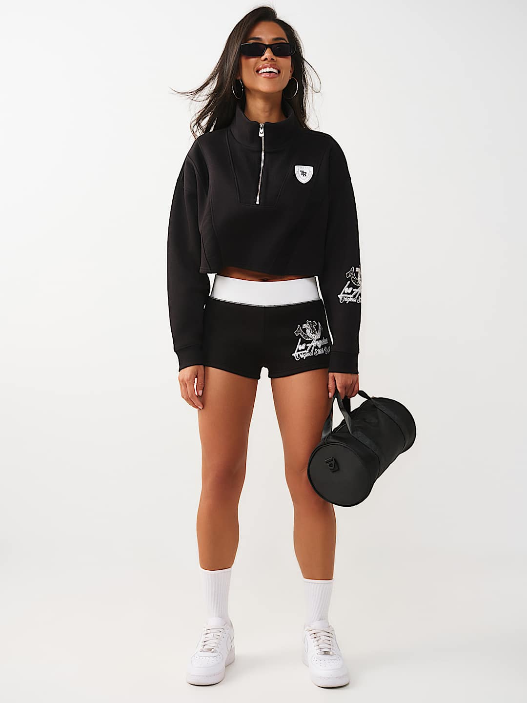 CONTRAST SPORTY BOOTY SHORT, image 3