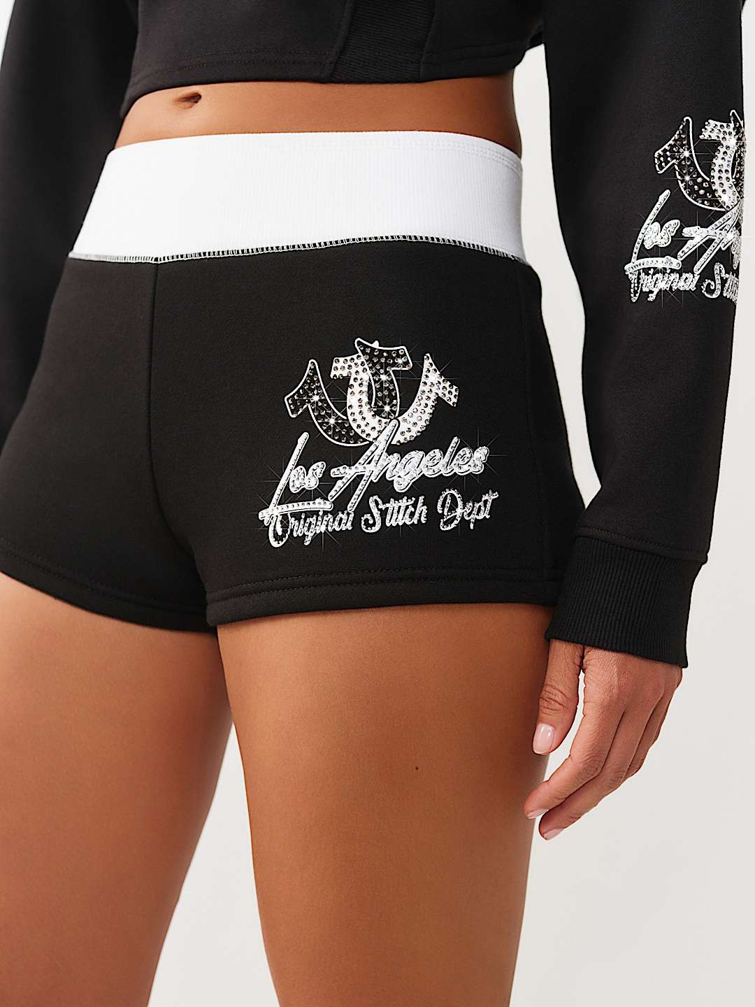 CONTRAST SPORTY BOOTY SHORT, image 1