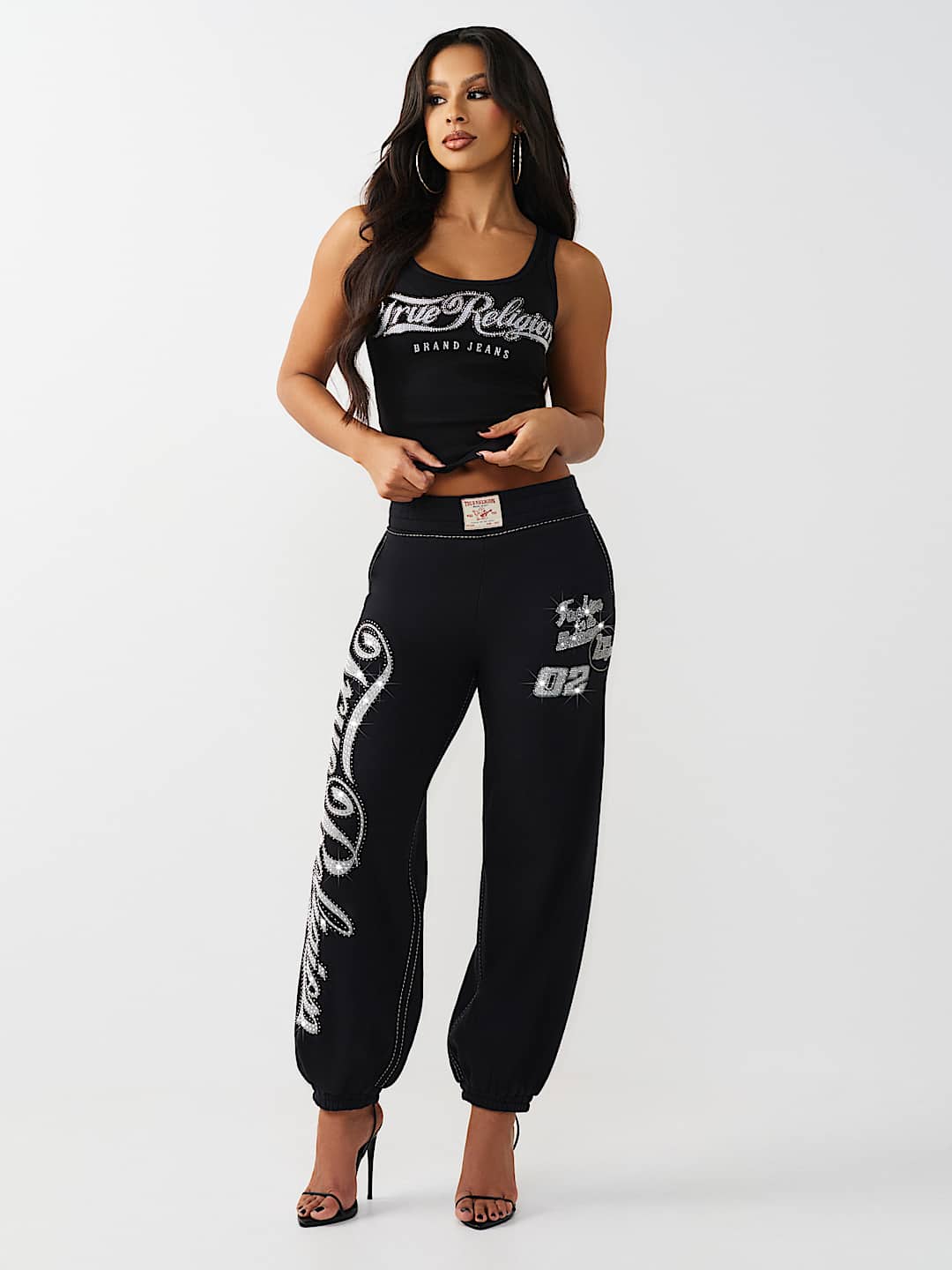 BIG T CRYSTAL BAGGY JOGGER, image 2