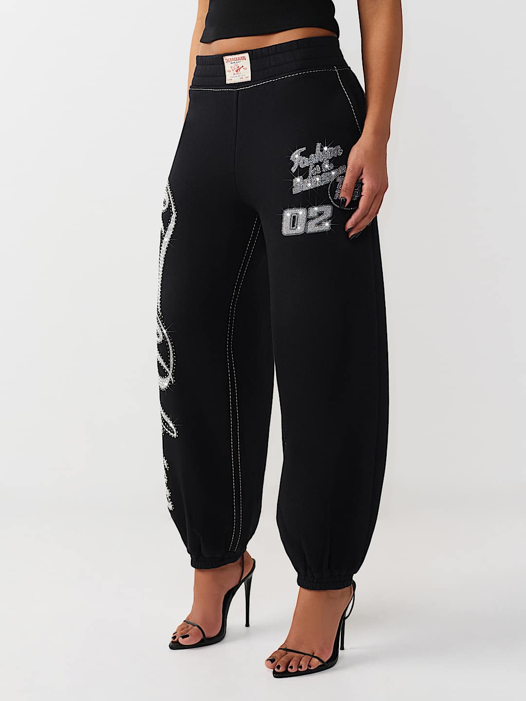 BIG T CRYSTAL BAGGY JOGGER, image 3