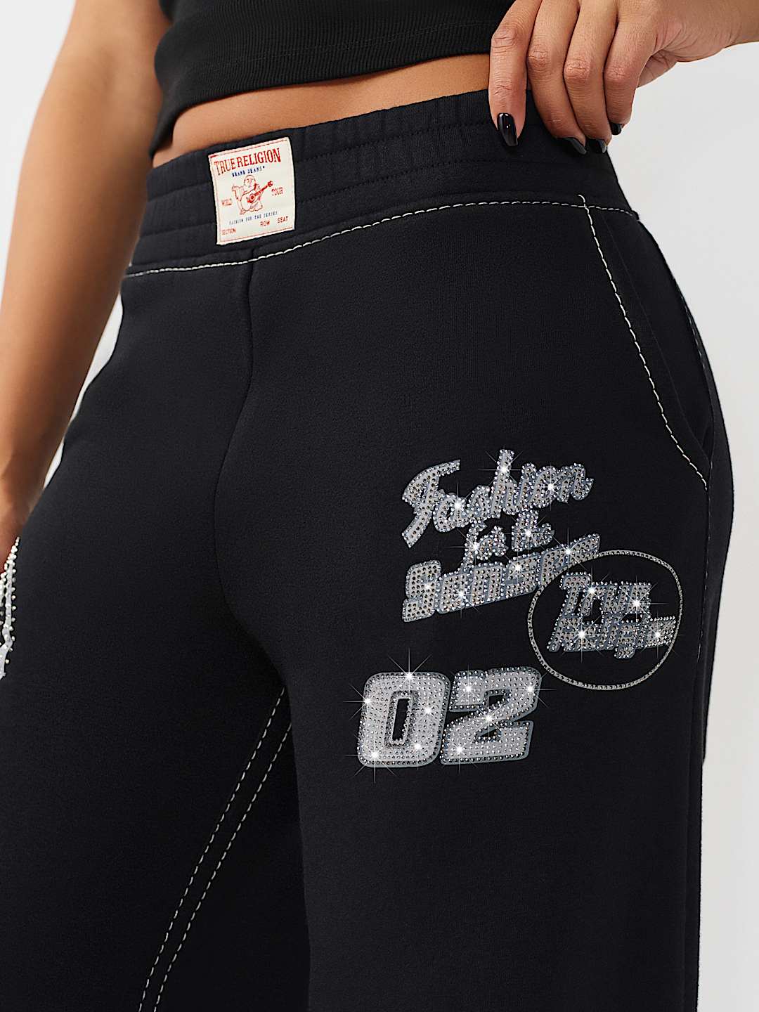 BIG T CRYSTAL BAGGY JOGGER, image 5