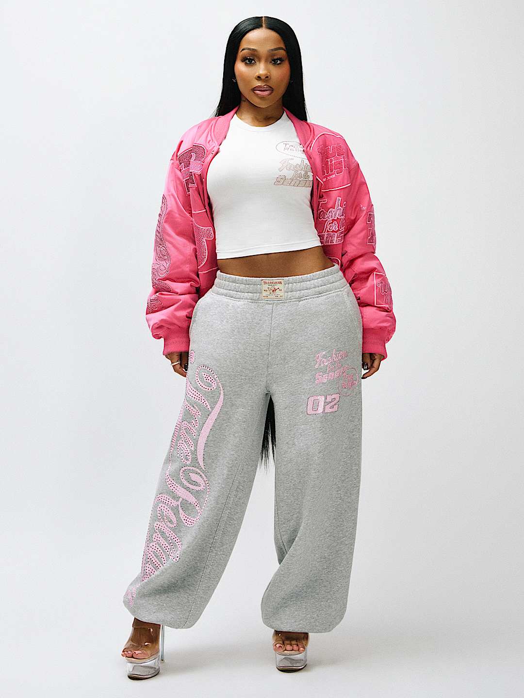 BIG T CRYSTAL BAGGY JOGGER, image 1