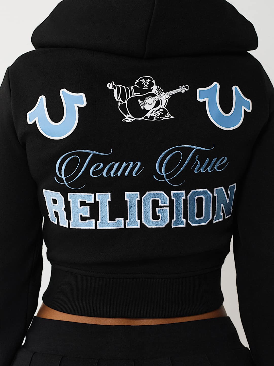 SUDADERA CON CAPUCHA Y CIERRE BORDADA, image 1