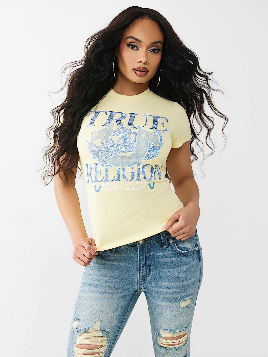 CRYSTAL CLASSIC CREWNECK TEE, image 2