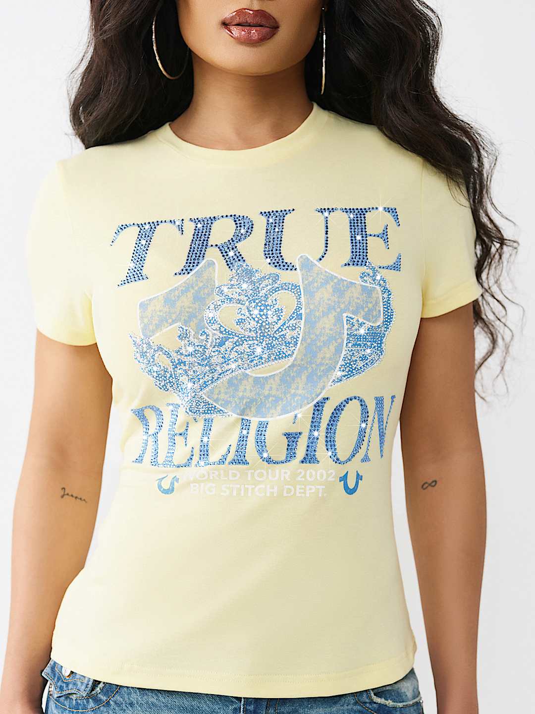 CRYSTAL CLASSIC CREWNECK TEE, image 1