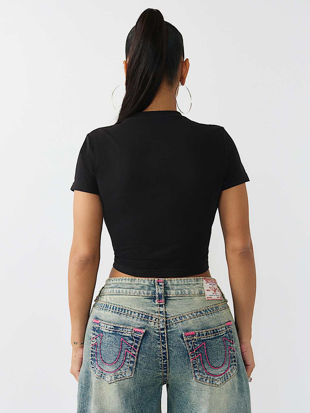 CRYSTAL SNAKE BABY TEE, image 6