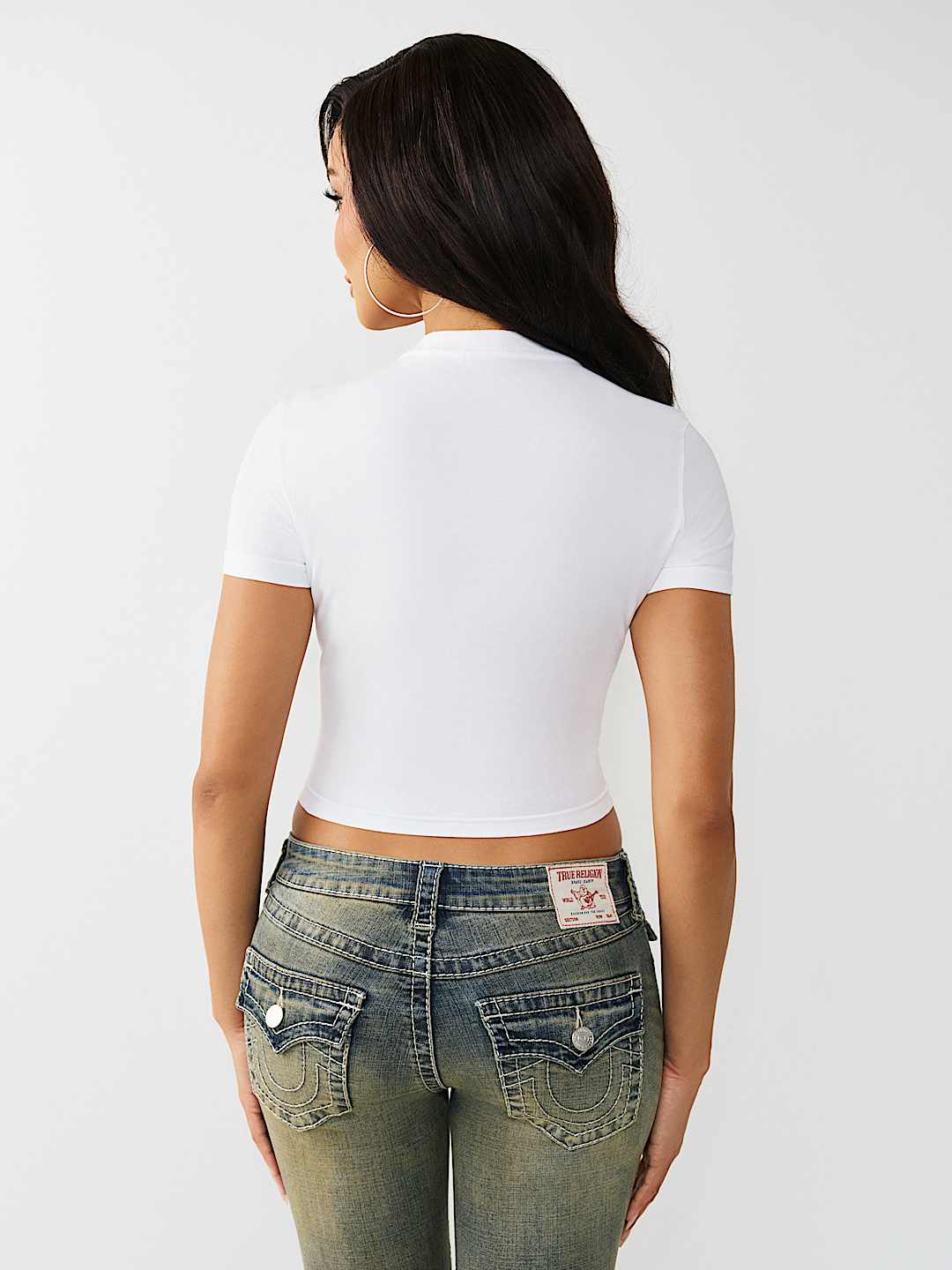 CRYSTAL SNAKE BABY TEE, image 5