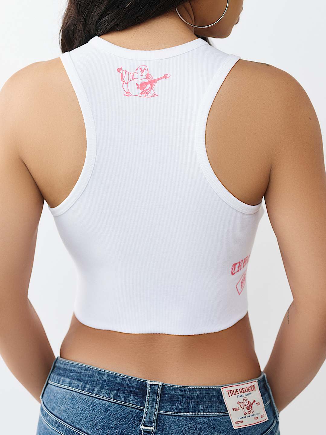 RIBBED RACER BACK TANK TOP, image 6