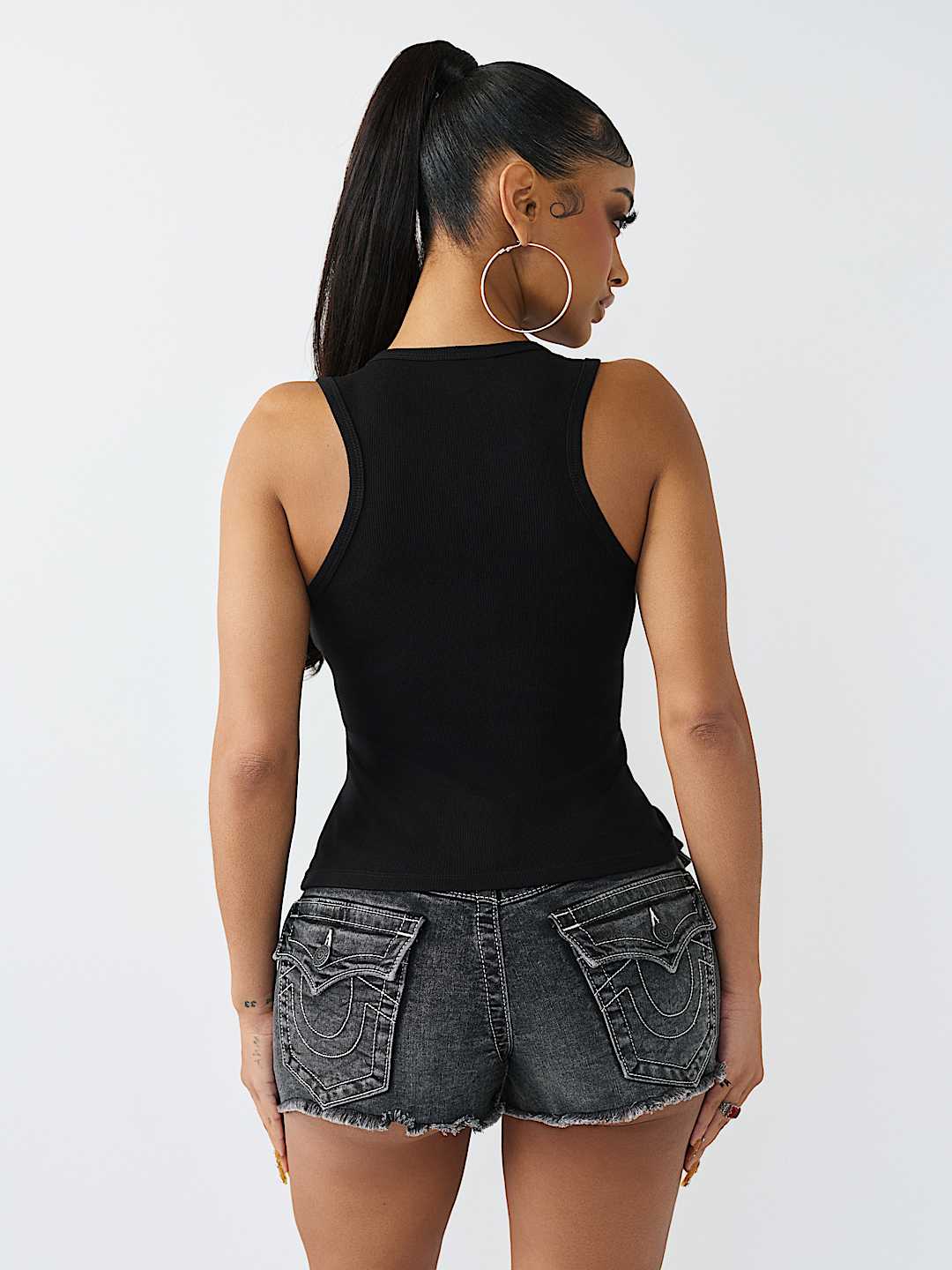LOGO V-NOTCH RACER BACK TANK TOP, image 5