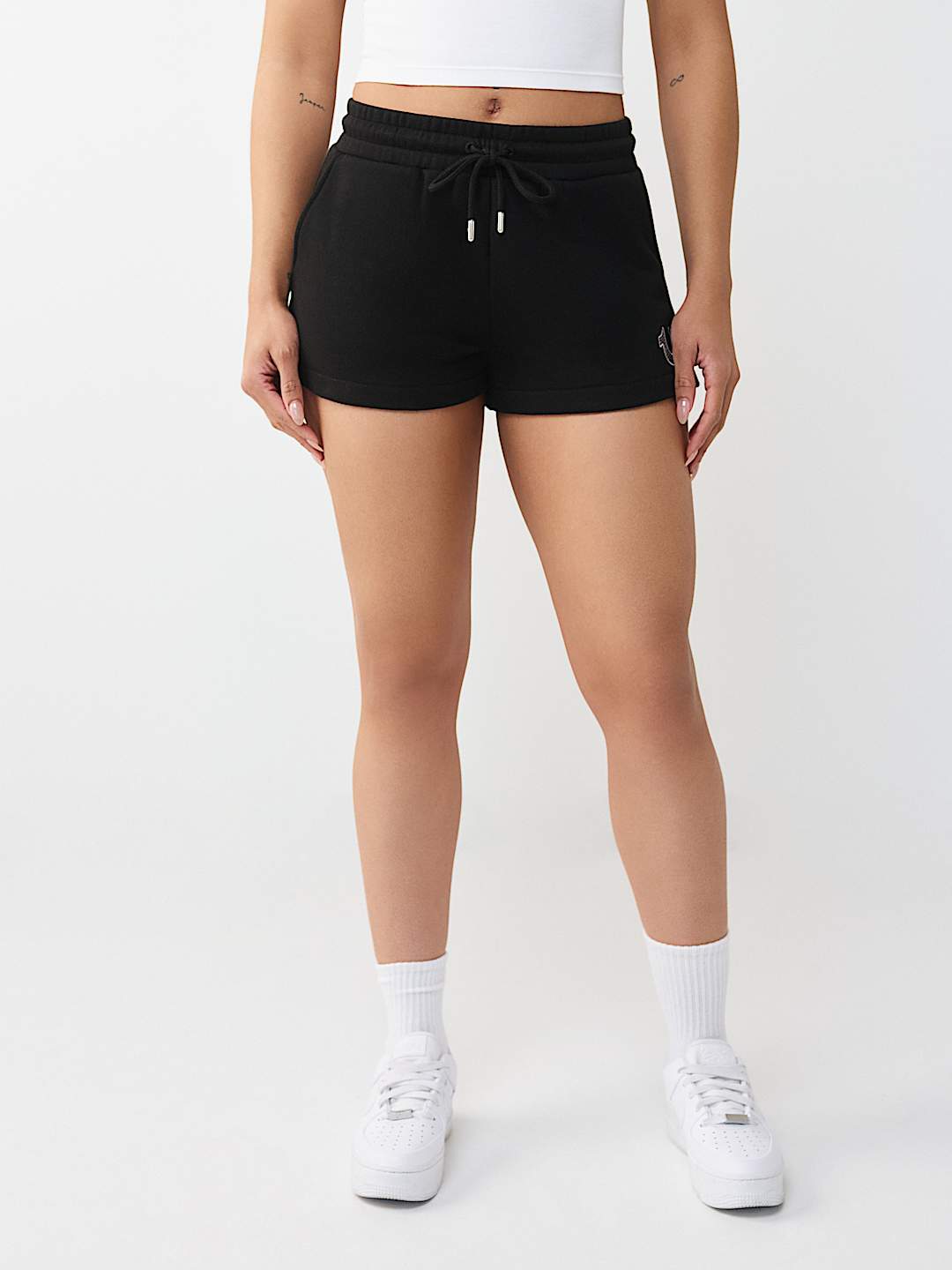 CRYSTAL EMBROIDERED LOUNGE SHORT, image 5