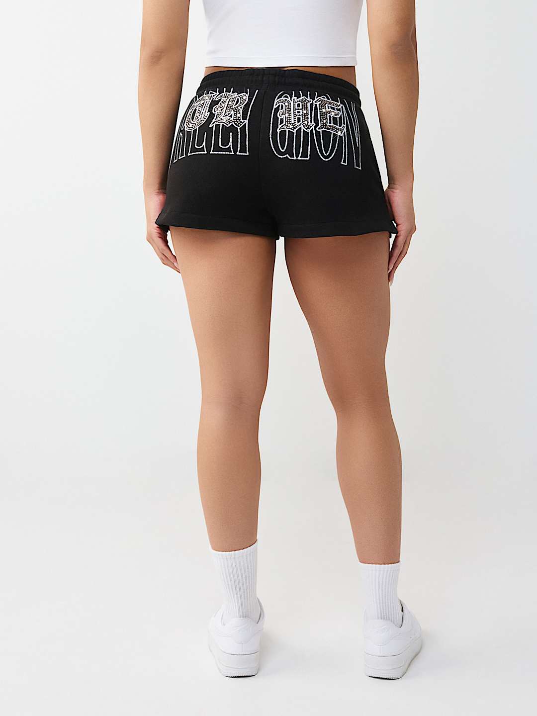 CRYSTAL EMBROIDERED LOUNGE SHORT, image 6