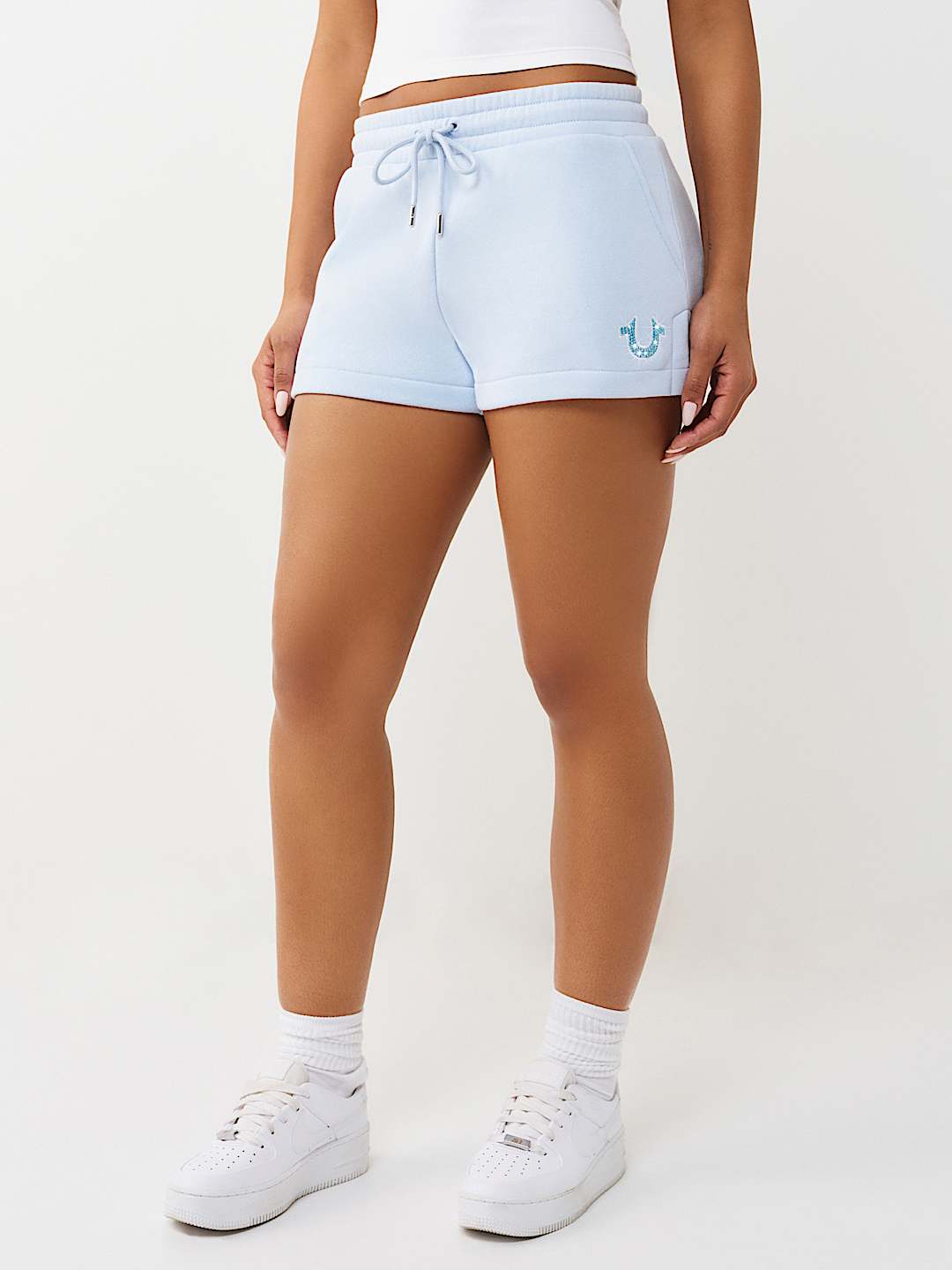 CRYSTAL EMBROIDERED LOUNGE SHORT, image 7