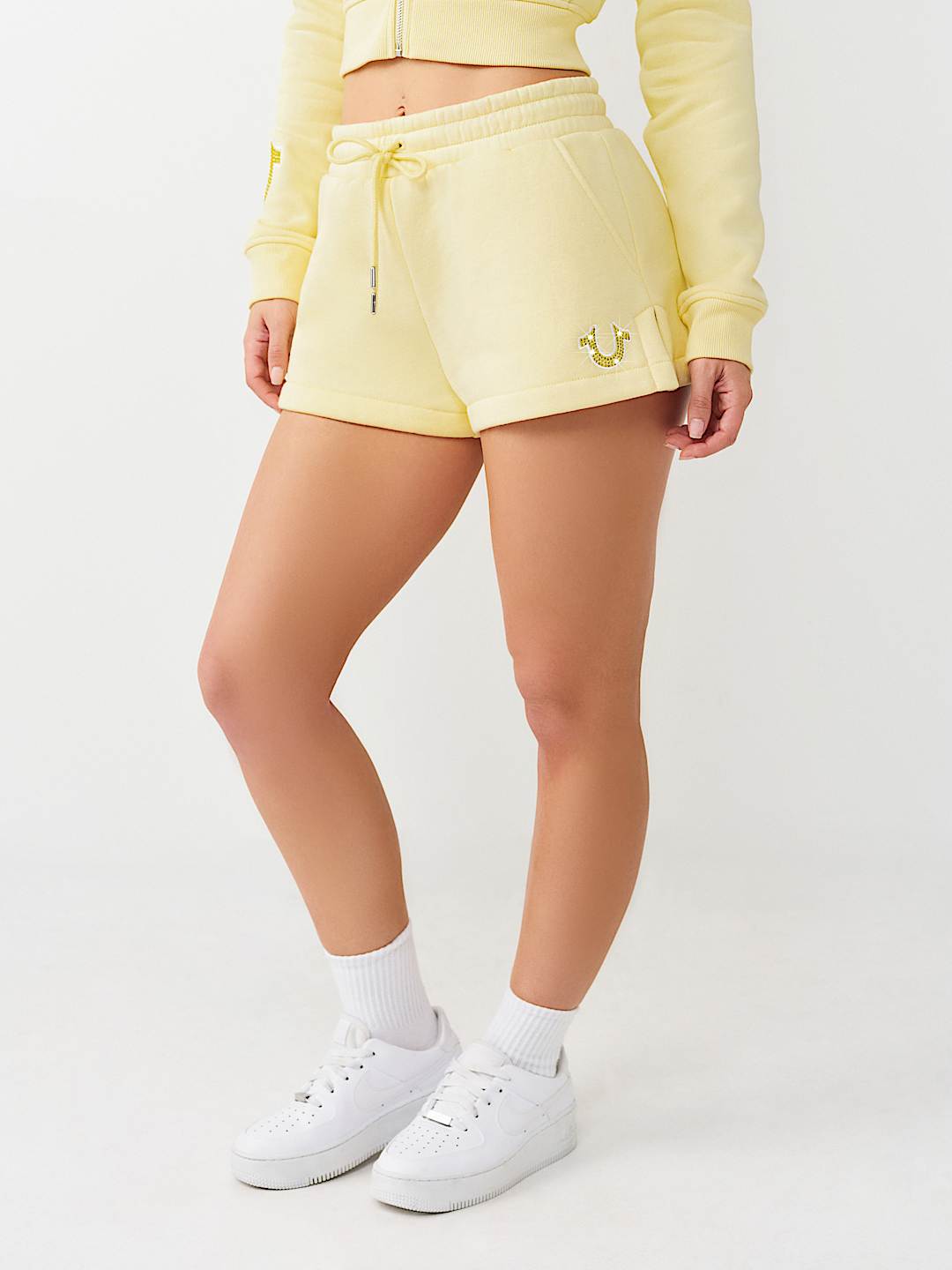 CRYSTAL EMBROIDERED LOUNGE SHORT, image 7