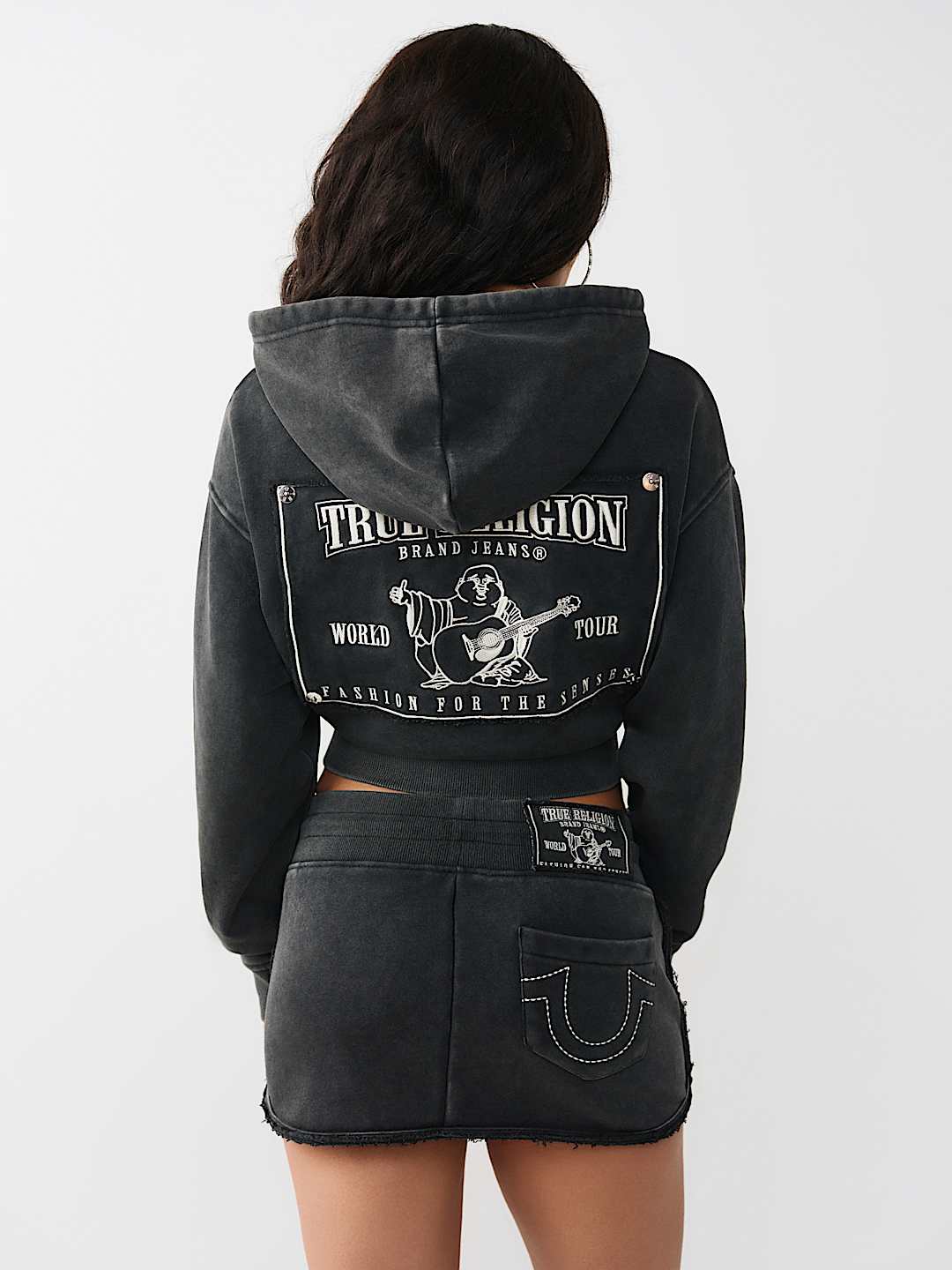 VINTAGE WASHED EMBROIDERED RELAXED ZIP HOODIE, image 6