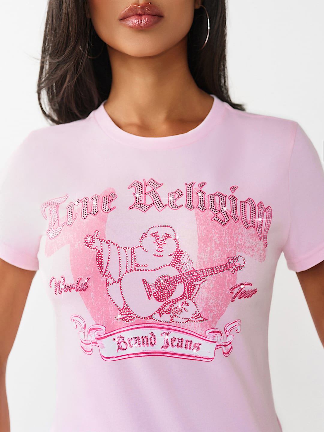 CRYSTAL CLASSIC CREWNECK TEE, image 1