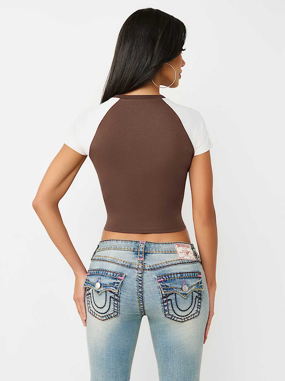 CONTRAST RAGLAN BABY TEE, image 5