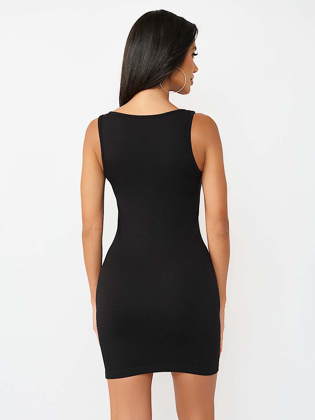 MINIVESTIDO SIN COSTURAS CON CORDONES Y CRISTALES, image 4