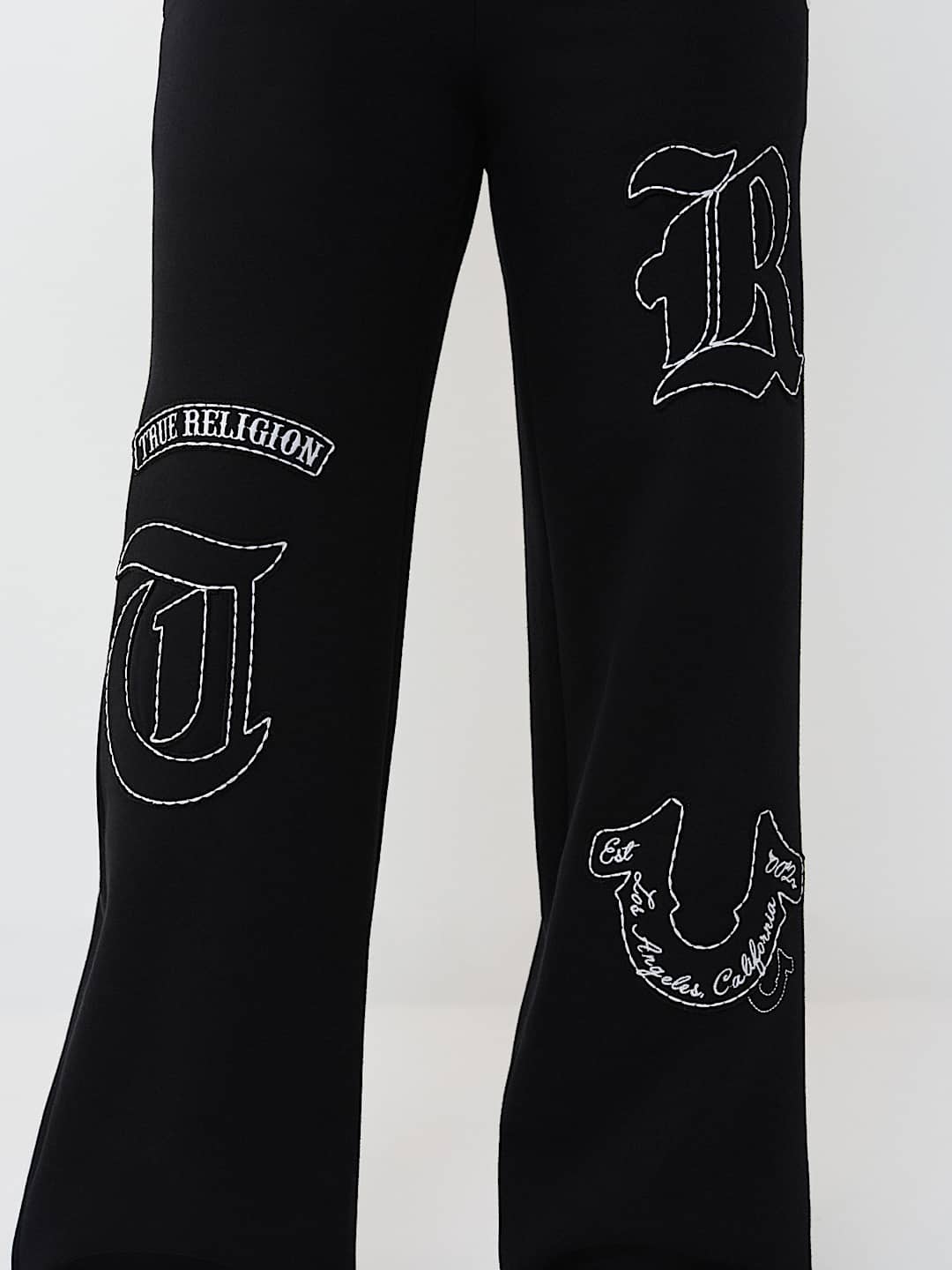 LOGO APPLIQU&Eacute; WIDE LEG SWEATPANT, image 5
