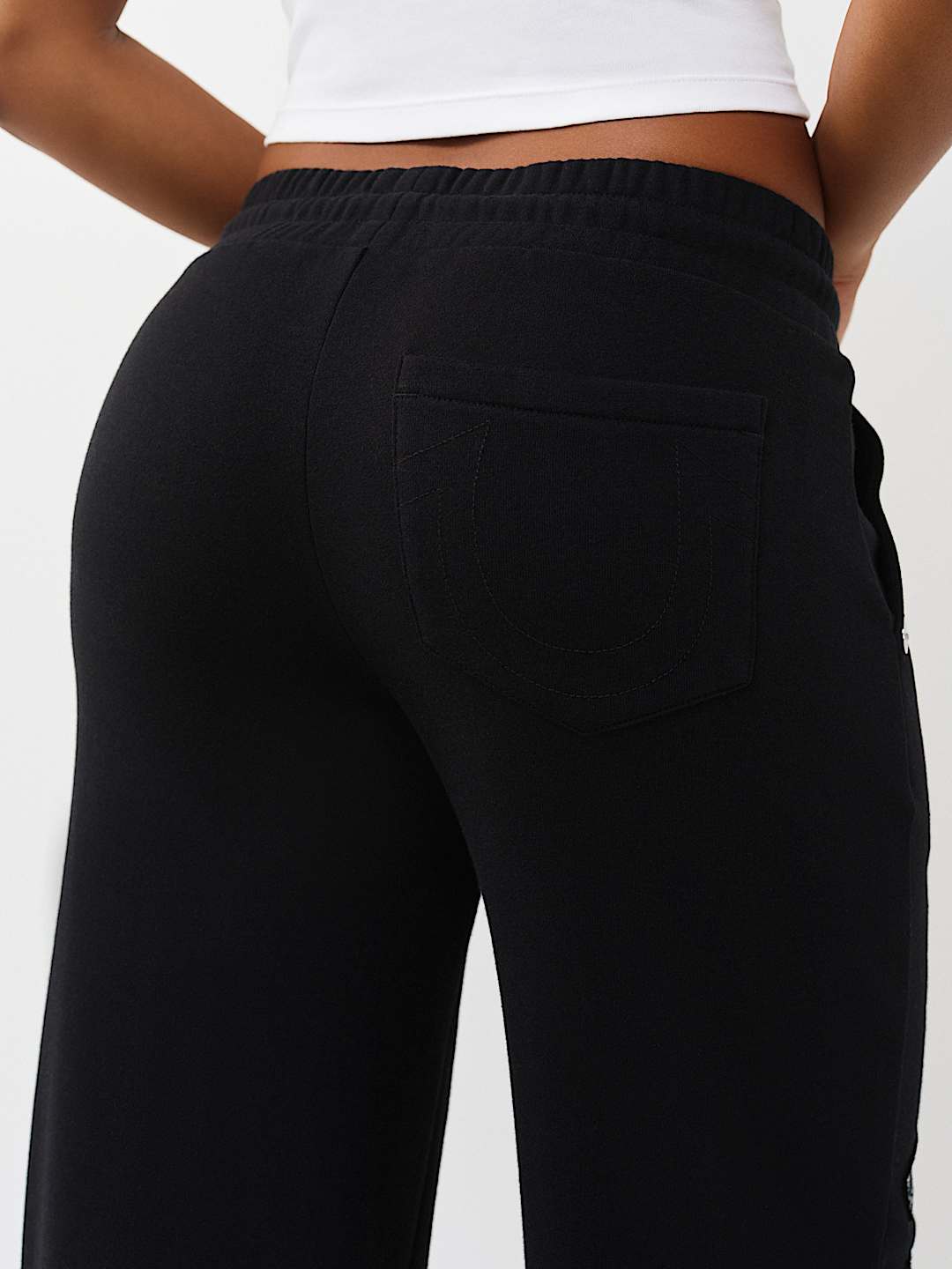 LOGO APPLIQU&Eacute; WIDE LEG SWEATPANT, image 7