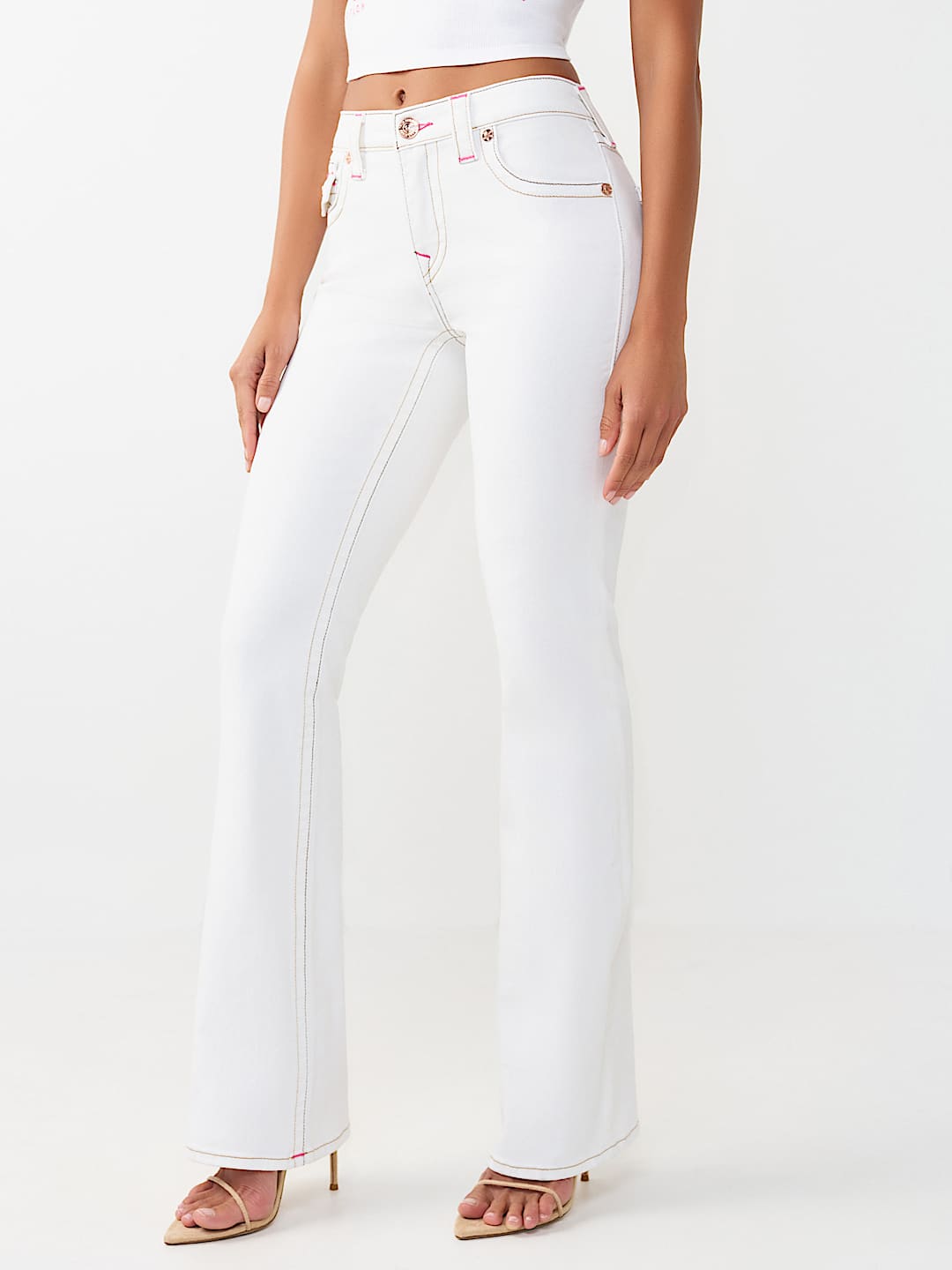 BECCA MID RISE FLAP BOOTCUT JEAN, image 4
