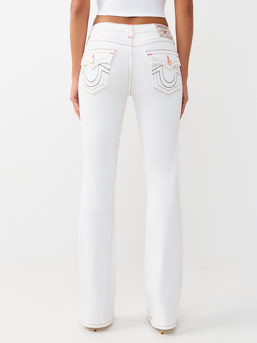 BECCA MID RISE FLAP BOOTCUT JEAN, image 5