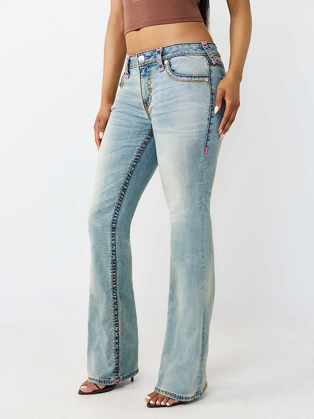 BECCA MID RISE SUPER T FLAP BOOTCUT JEAN, image 4