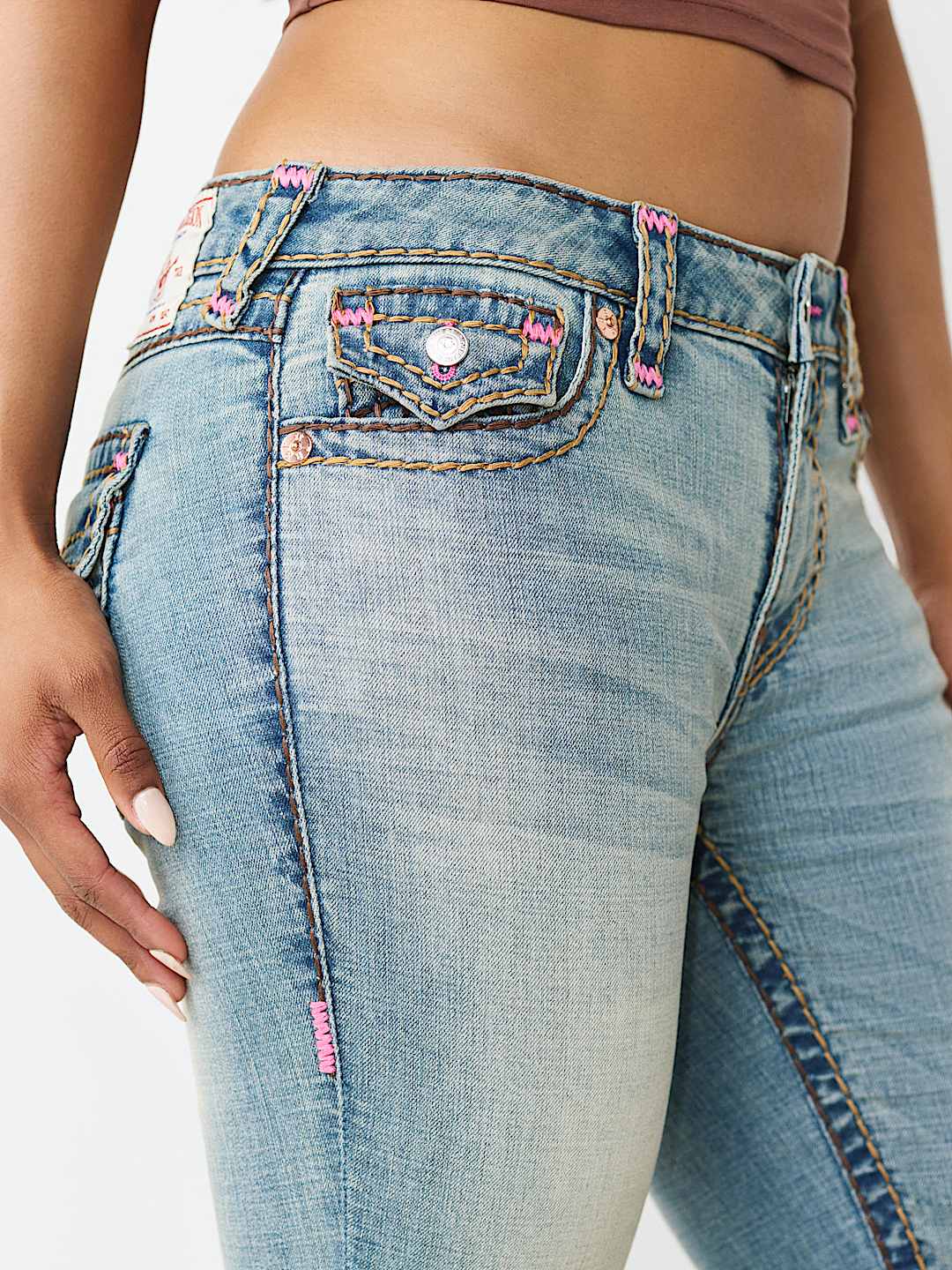 BECCA MID RISE SUPER T FLAP BOOTCUT JEAN, image 7