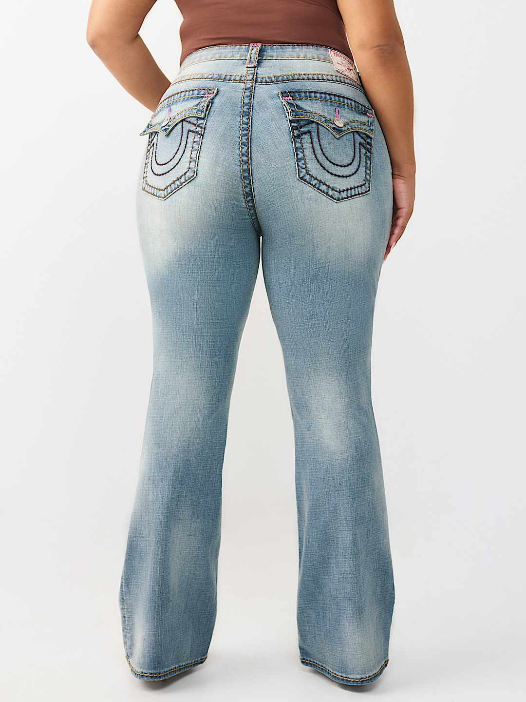 PLUS BECCA MID RISE SUPER T FLAP BOOTCUT JEAN, image 5