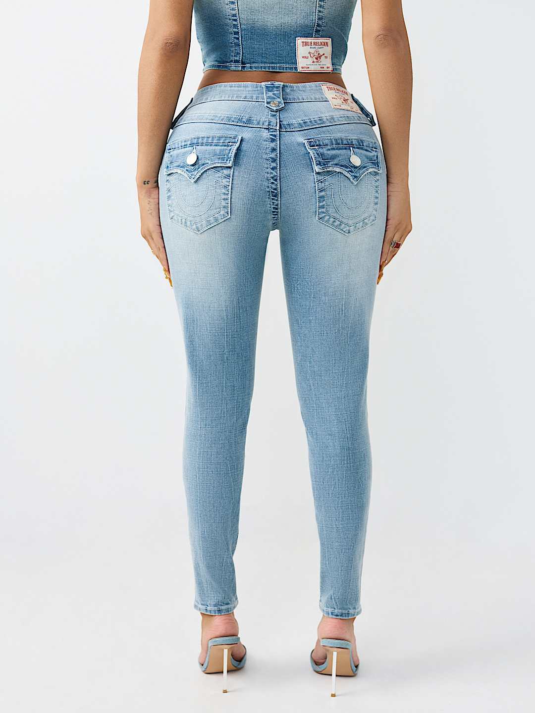 JENNIE MID RISE RETRO POCKET FLAP CURVY SKINNY JEAN, image 6