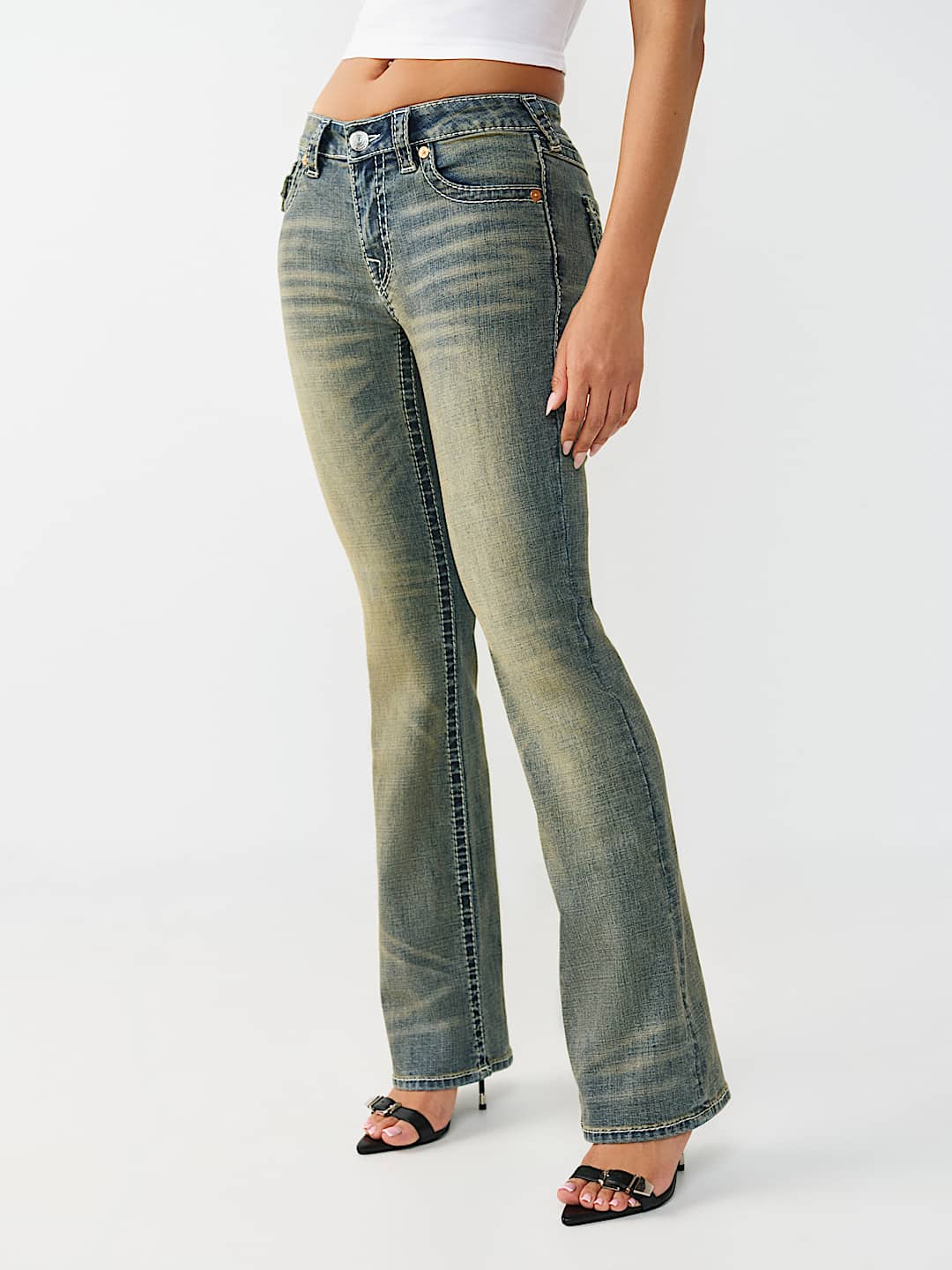 JEANS CORTE DE BOTA BECCA BIG T DE TIRO MEDIO, image 4