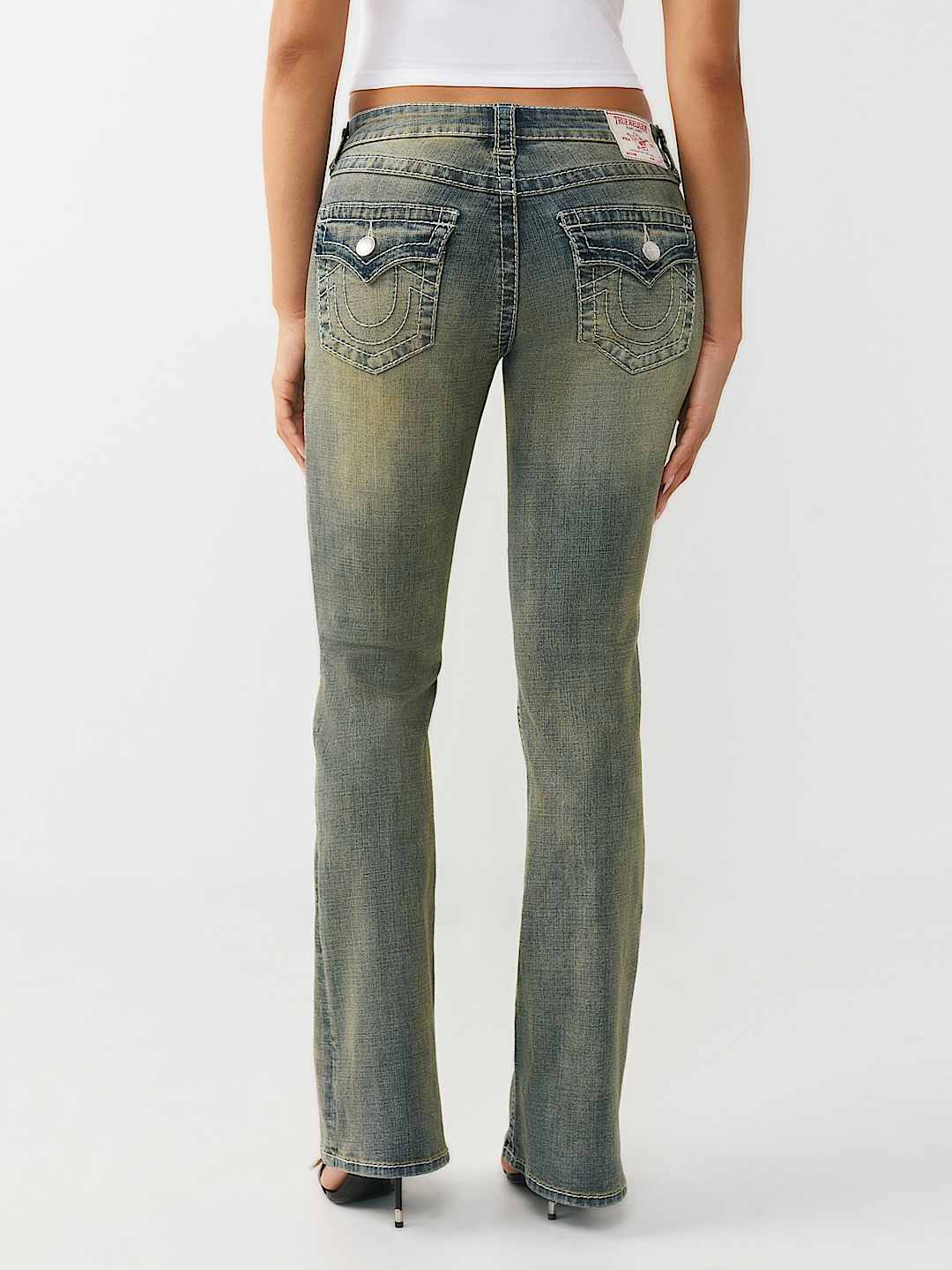 JEANS CORTE DE BOTA BECCA BIG T DE TIRO MEDIO, image 5