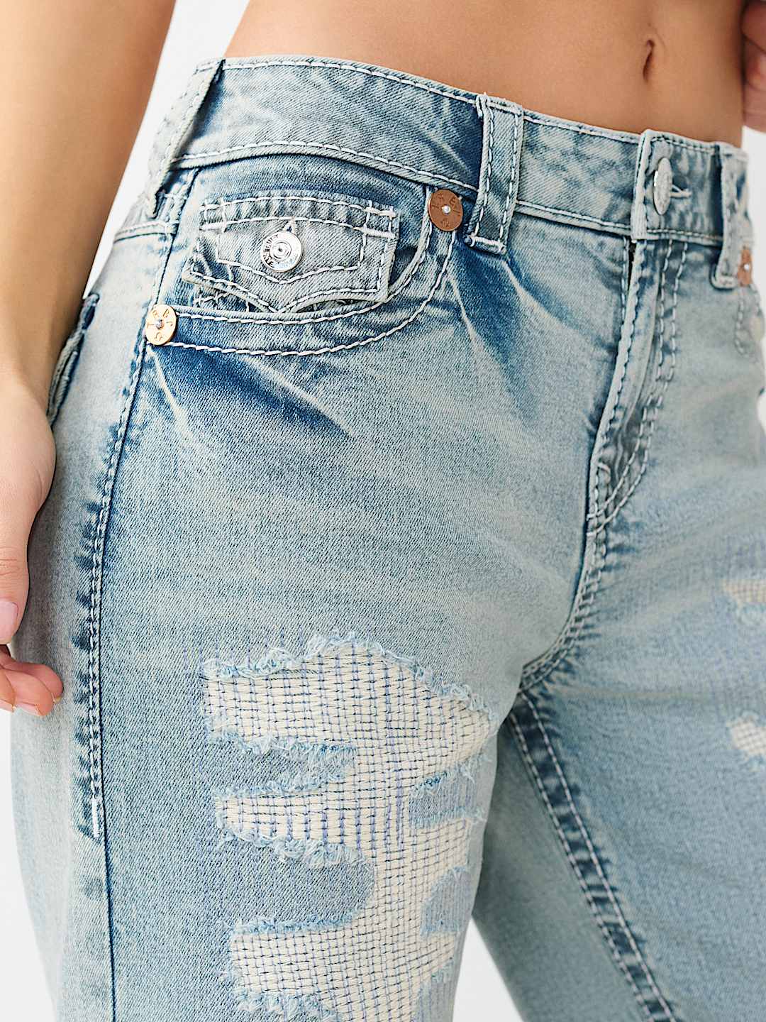 BOBBI BIG T FLAP BAGGY JEAN, image 5