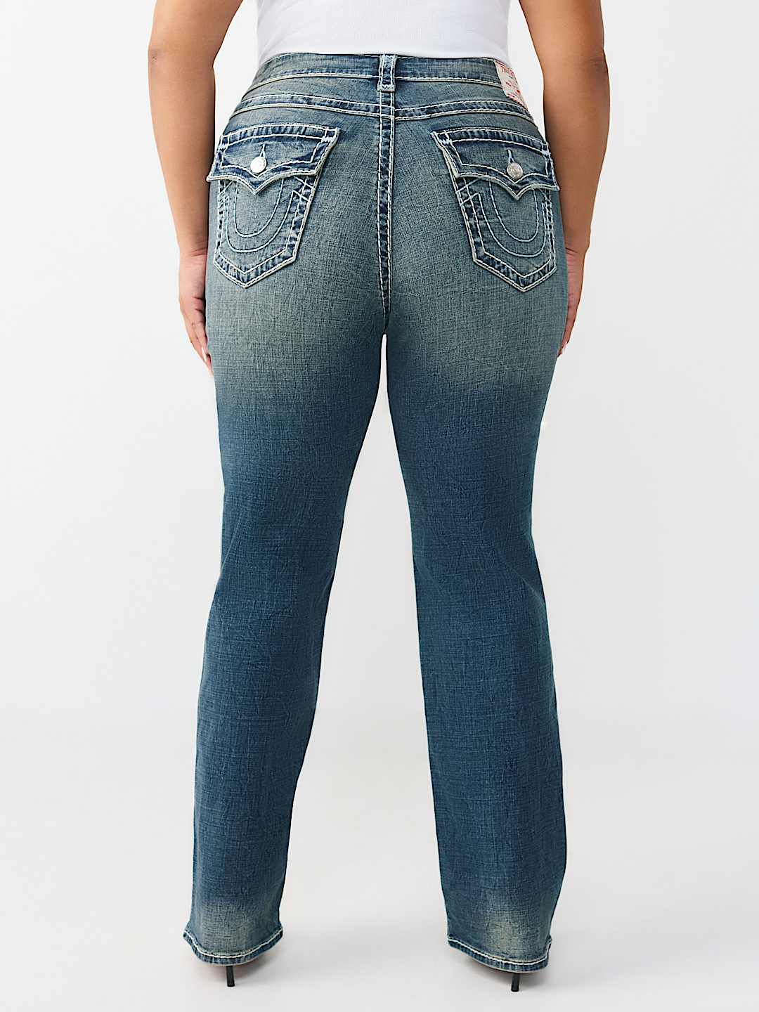 PLUS BILLIE MID RISE SUPER T STRAIGHT FLAP JEAN, image 5