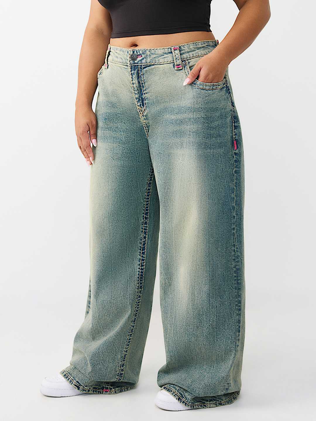 PLUS JESSIE SUPER T SUPER BAGGY JEAN, image 4