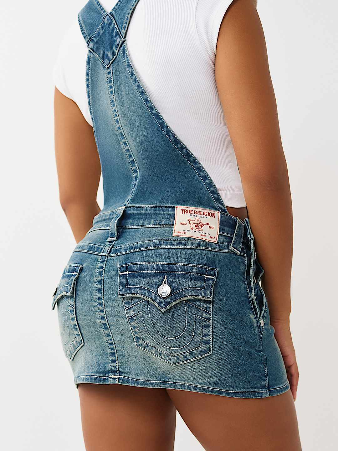 DENIM OVERALL DRESS, image 5