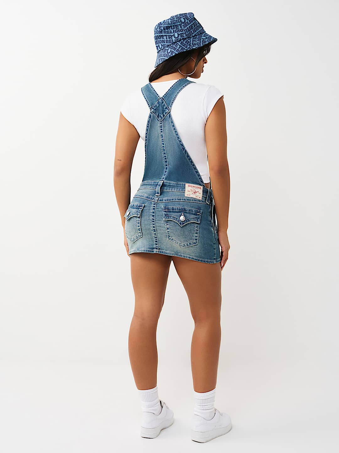 DENIM OVERALL DRESS, image 6