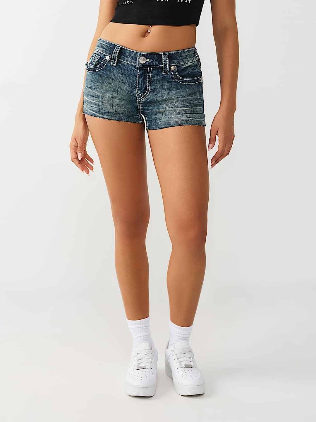 JOEY LOW RISE BIG T FLAP SHORT, image 4