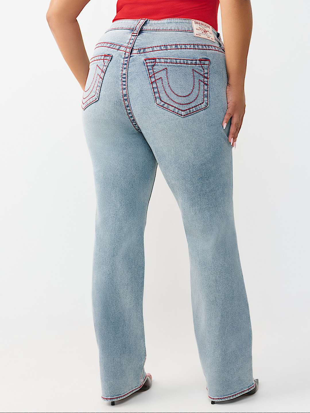 PLUS BILLIE MID RISE BIG T STRAIGHT JEAN, image 5