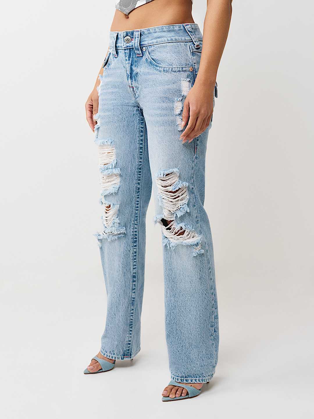 RICKI MID RISE RELAXED FLAP STRAIGHT  JEAN, image 3