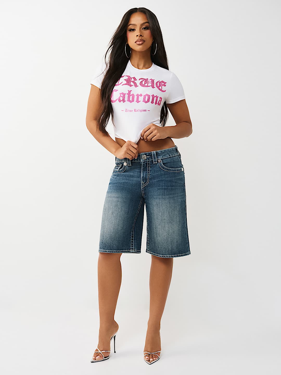 BIG T FLAP BAGGY DENIM JORT, image 2