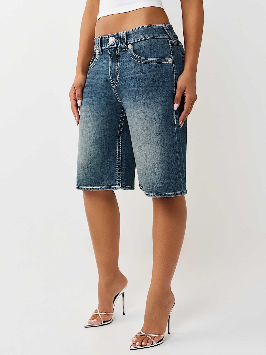 BIG T FLAP BAGGY DENIM JORT, image 4