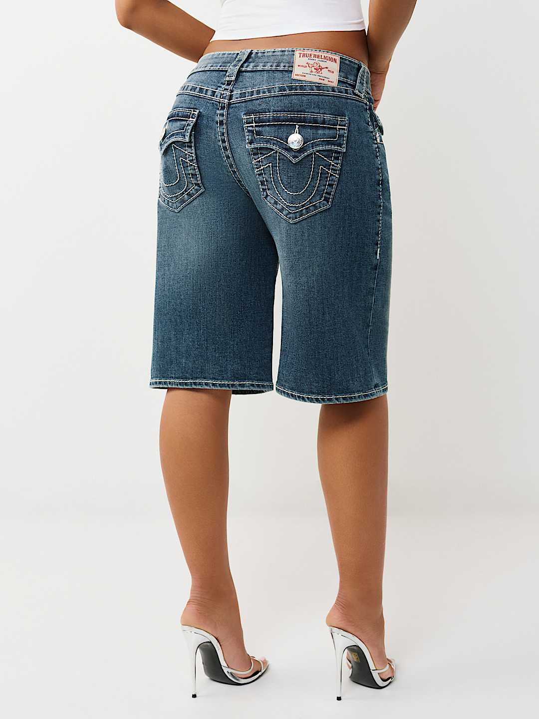 BIG T FLAP BAGGY DENIM JORT, image 5