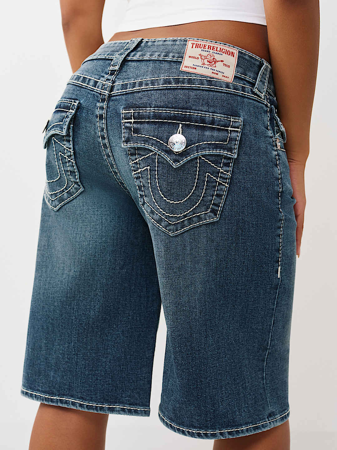 BIG T FLAP BAGGY DENIM JORT, image 1