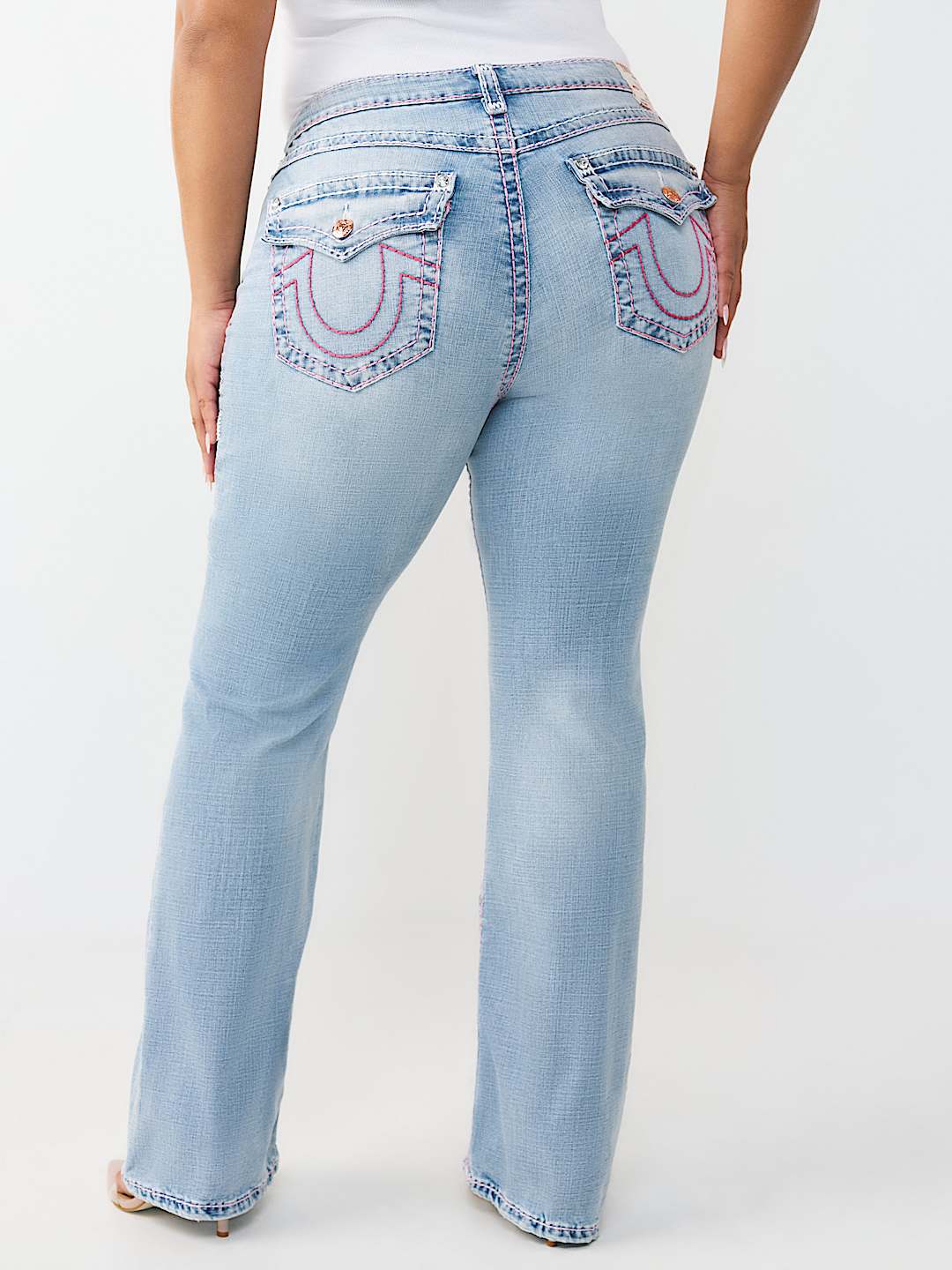 PLUS BECCA MID RISE SUPER T BOOTCUT FLAP JEAN, image 5