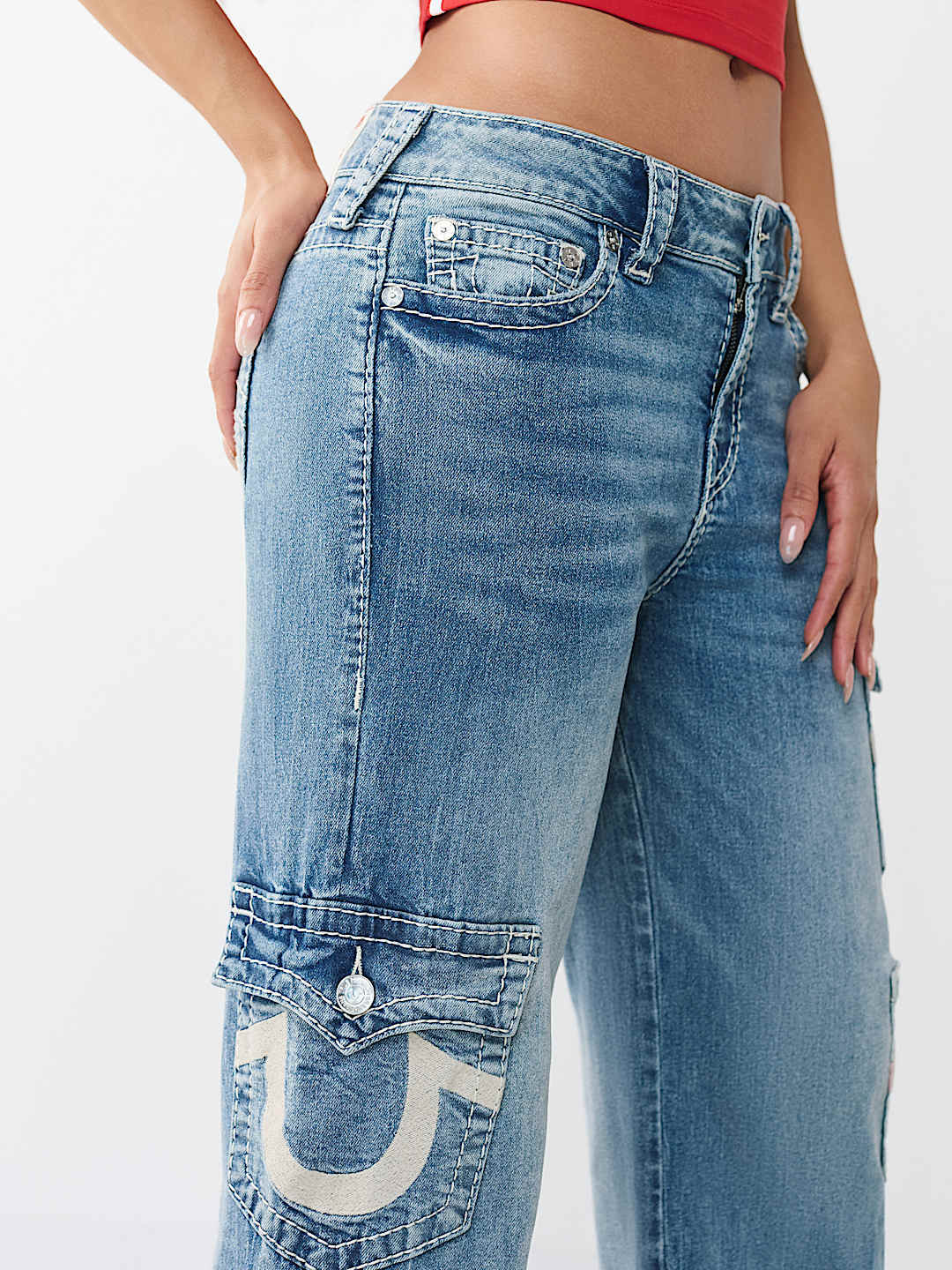 BOBBI MID RISE MULTI-POCKET BIG T BAGGY JEAN, image 6