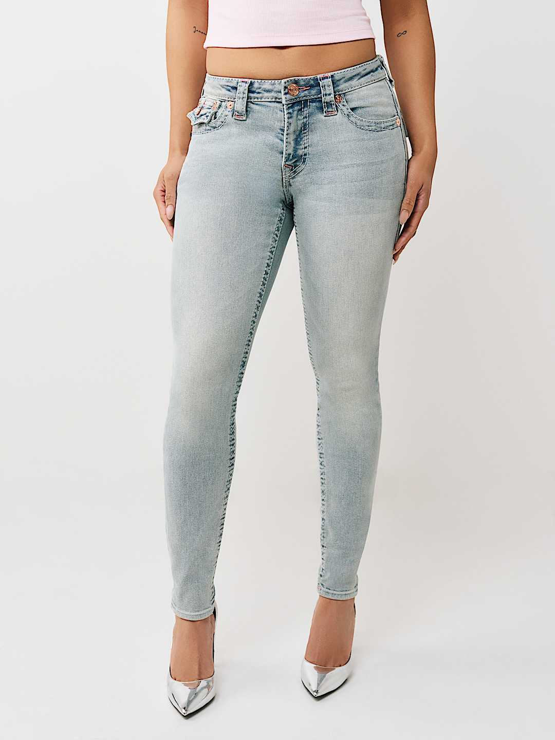 JENNIE MID RISE BIG T FLAP CURVY SKINNY JEAN, image 2