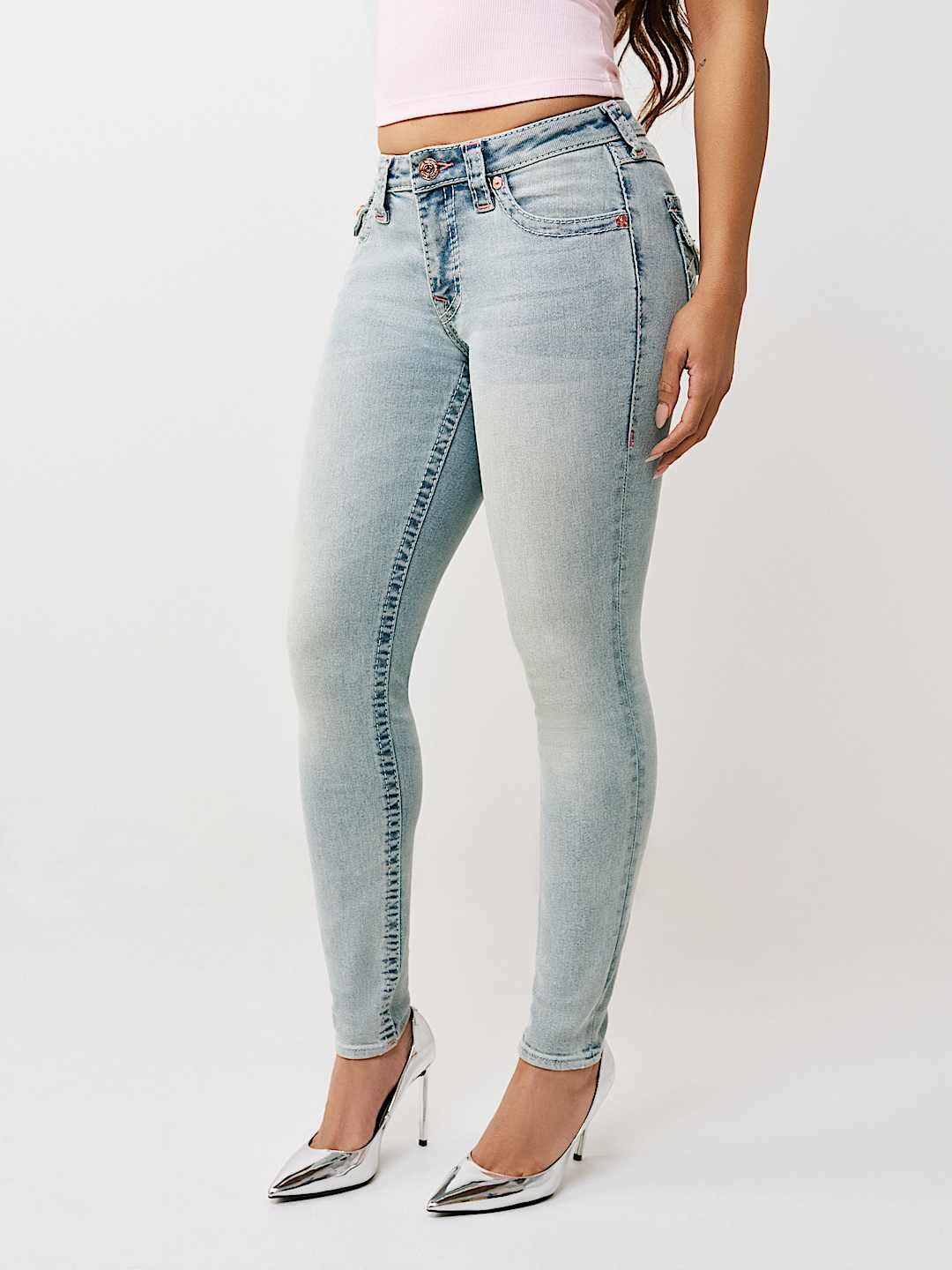 JENNIE MID RISE BIG T FLAP CURVY SKINNY JEAN, image 4
