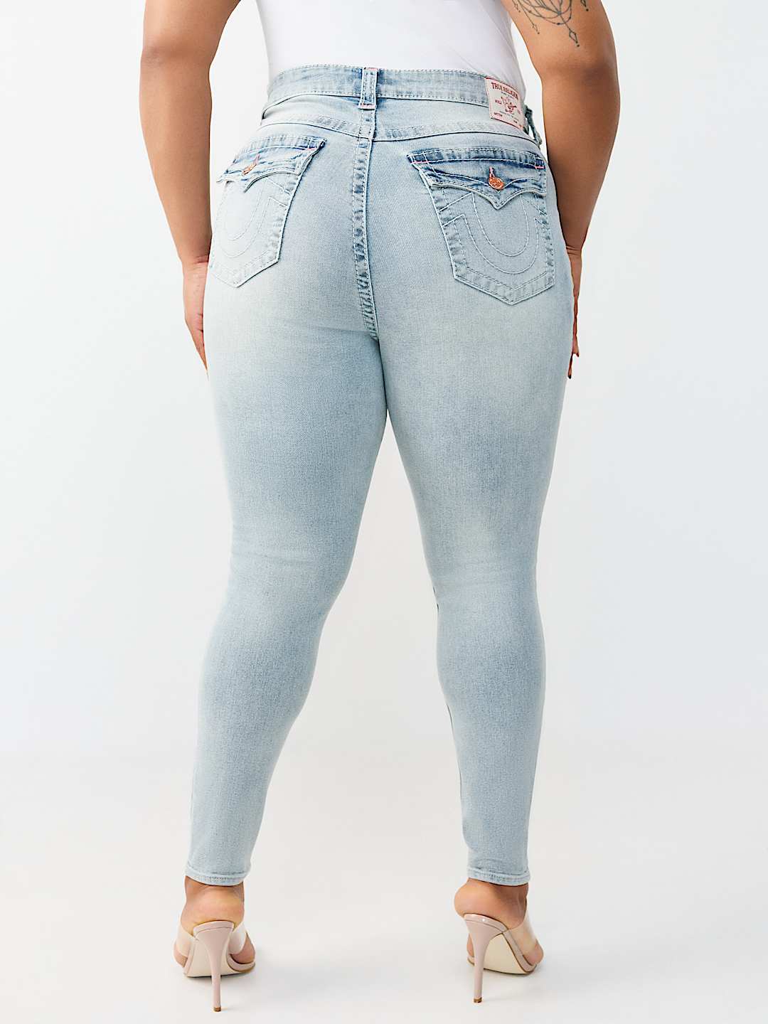 PLUS JENNIE MID RISE BIG T FLAP CURVY SKINNY JEAN, image 5