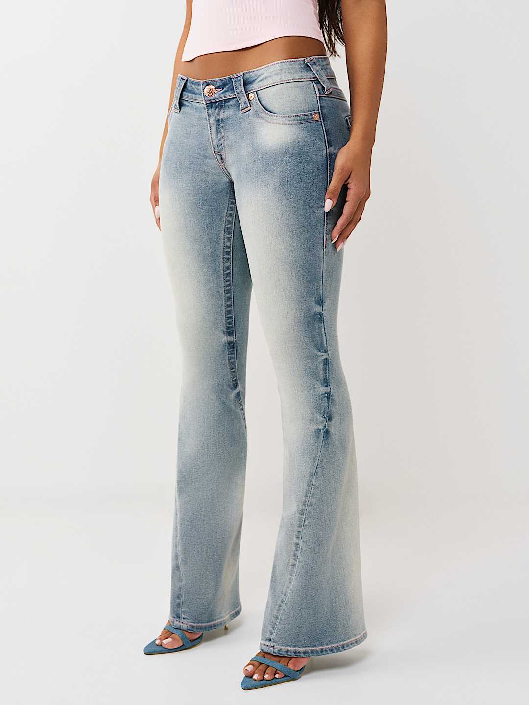 JOEY LOW RISE FLAP FLARE JEAN, image 4