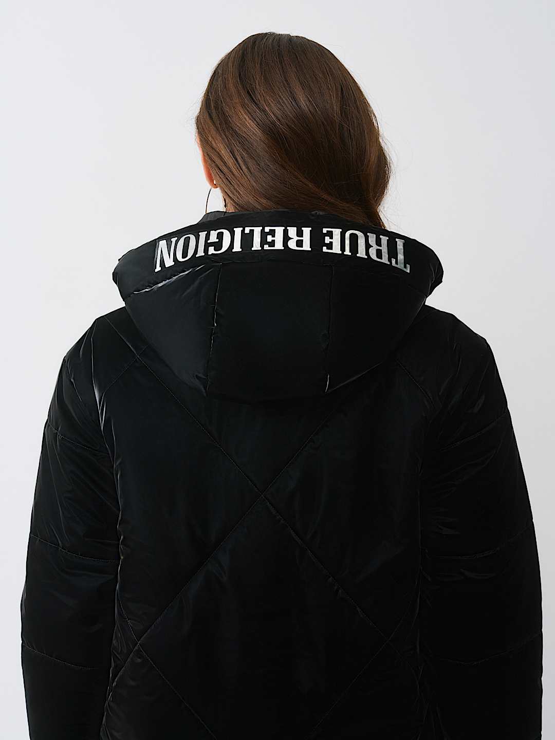 HIGH-SHINE METALLIC LONG PUFFER JACKET, image 2